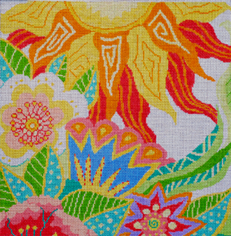 Large Tropical Garden (handpainted by Jean Smith) Large Tropical Garden (handpainted by Jean Smith)