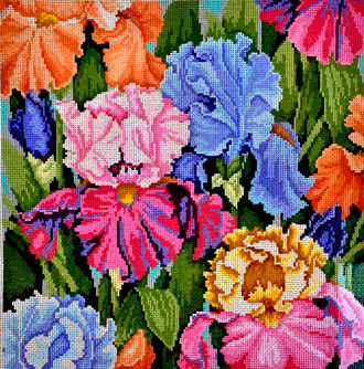 Iris Parade (handpainted by Treglown Designs) Iris Parade (handpainted by Treglown Designs)