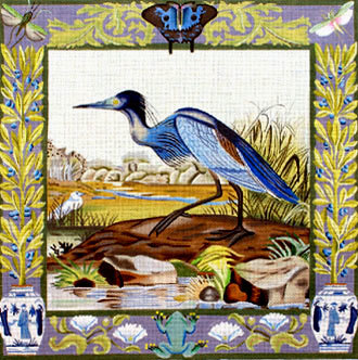 Blue Heron (handpainted by Melissa Shirley) Blue Heron (handpainted by Melissa Shirley)