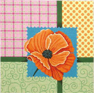 Scrapbooking Poppy (Handpainted by JP Needlepoint) Scrapbooking Poppy (Handpainted by JP Needlepoint)