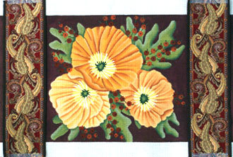 Poppies w/Paisley Ribbon (hanpainted by JP Designs) Poppies w/Paisley Ribbon (hanpainted by JP Designs)