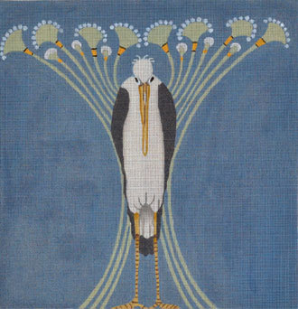 Nouveau Heron (Handpainted by Point of it All) Nouveau Heron (Handpainted by Point of it All)