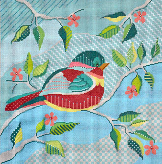 Quilted Bird (Handpainted by Shelly Tribbey Designs) Quilted Bird (Handpainted by Shelly Tribbey Designs)