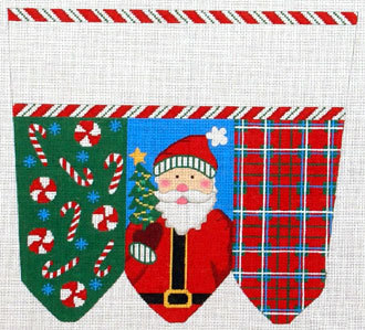 Santa Traditional Colors Stocking Cuff (handpainted by Meredith Collection) Santa Traditional Colors Stocking Cuff (handpainted by Meredith Collection)