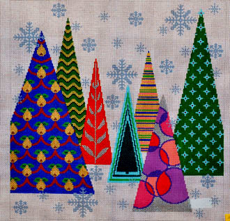 Christmas Tree Pillow (Handpainted by Trubey Designs) Christmas Tree Pillow (Handpainted by Trubey Designs)
