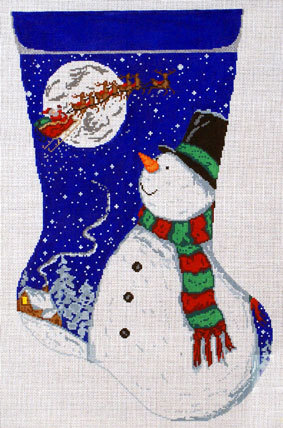 Snowman Stocking (handpainted by Meredith Collection) Snowman Stocking (handpainted by Meredith Collection)