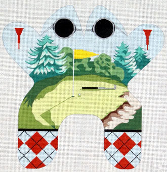 Large Golf Frog (handpainted by Eddie and Ginger Designs) Large Golf Frog (handpainted by Eddie and Ginger Designs)