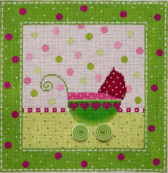 Buggy in Green (2 Buttons included) Buggy in Green (2 Buttons included)