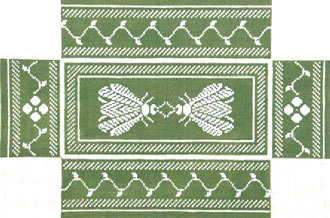 Napolean Bee Brick Cover (Green/Silver) (Handpainted by Whimsy & Grace Designs) Napolean Bee Brick Cover (Green/Silver) (Handpainted by Whimsy & Grace Designs)