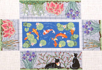 Koi Pond Brick Cover (handpainted by Susan Roberts) Koi Pond Brick Cover (handpainted by Susan Roberts)