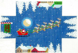 Santa Over the Rooftop Brick Cover (handpainted by Susan Roberts) Santa Over the Rooftop Brick Cover (handpainted by Susan Roberts)