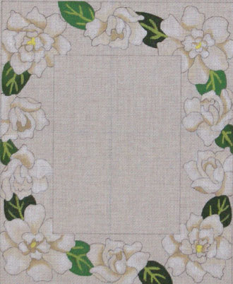 Gardenia Picture Frame (Handpainted by Julie Mar Designs) Gardenia Picture Frame (Handpainted by Julie Mar Designs)