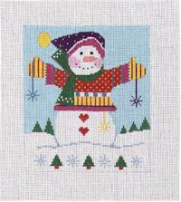 Knitted Snowman (Handpainted by Shelly Tribbey Designs) Knitted Snowman (Handpainted by Shelly Tribbey Designs)