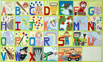 Upper Case Alphabet (Handpainted by Alice Peterson Company) Upper Case Alphabet (Handpainted by Alice Peterson Company)