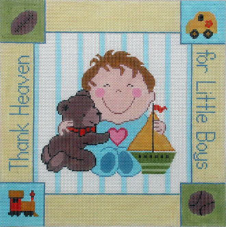 Thank Heaven for Little Boys (Handpainted by Lee's Needle Arts, Inc) Thank Heaven for Little Boys (Handpainted by Lee's Needle Arts, Inc)