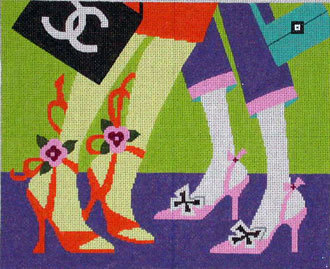 Fancy Shoes (Handpainted by Lee's Needle Art, Inc) Fancy Shoes (Handpainted by Lee's Needle Art, Inc)