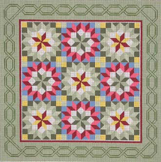 Crowned Star Quilt (handpainted by Susan Roberts) Crowned Star Quilt (handpainted by Susan Roberts)