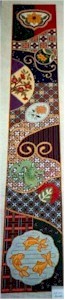 Imari Bell Pull (Handpainted by JP Needlepoint Designs) Imari Bell Pull (Handpainted by JP Needlepoint Designs)