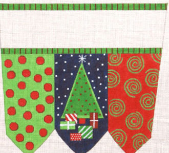 Holiday Surprises Stocking Cuff (handpainted from the Meredith Collection) Holiday Surprises Stocking Cuff (handpainted from the Meredith Collection)