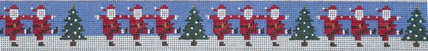 Dancing Santas Belt (Handpainted by Patti Mann) Dancing Santas Belt (Handpainted by Patti Mann)
