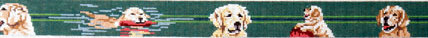 Golden Retriever Belt (Handpainted by Barbara Russell Designs) Golden Retriever Belt (Handpainted by Barbara Russell Designs)