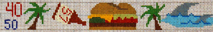 Jimmy Buffet Belt (handpainted by Julia's needlework) Jimmy Buffet Belt (handpainted by Julia's needlework)
