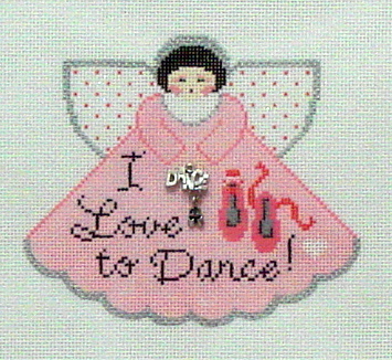 I Love to Dance Angel with Charms (Handpainted by Painted Pony Designs) I Love to Dance Angel with Charms (Handpainted by Painted Pony Designs)