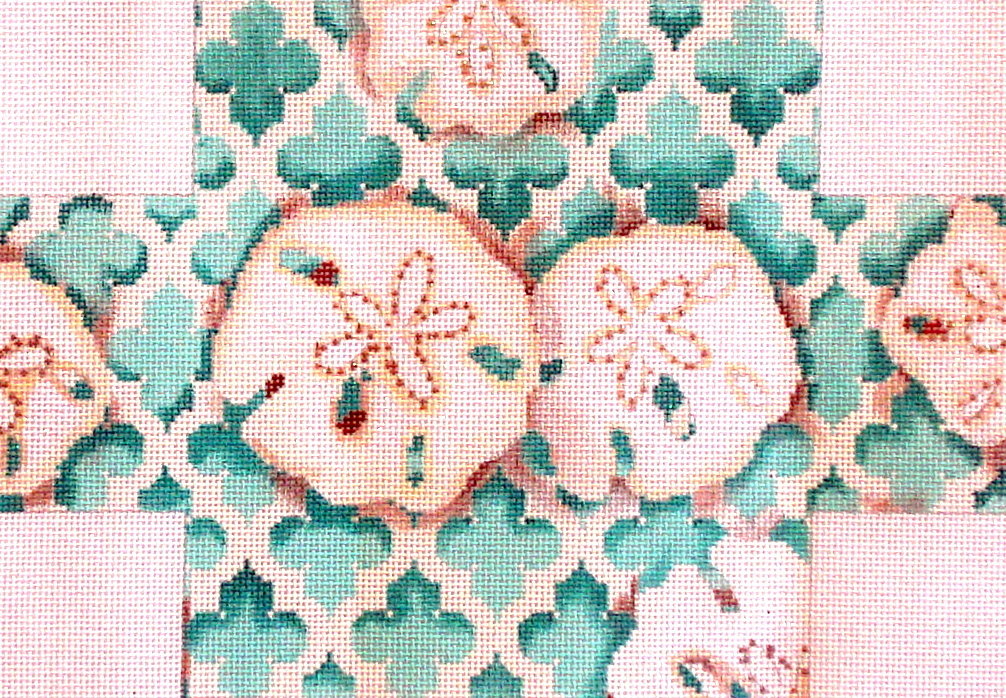 Sand Dollar Quatrefoil Brick Cover (handpainted from Associated Talent) Sand Dollar Quatrefoil Brick Cover (handpainted from Associated Talent)