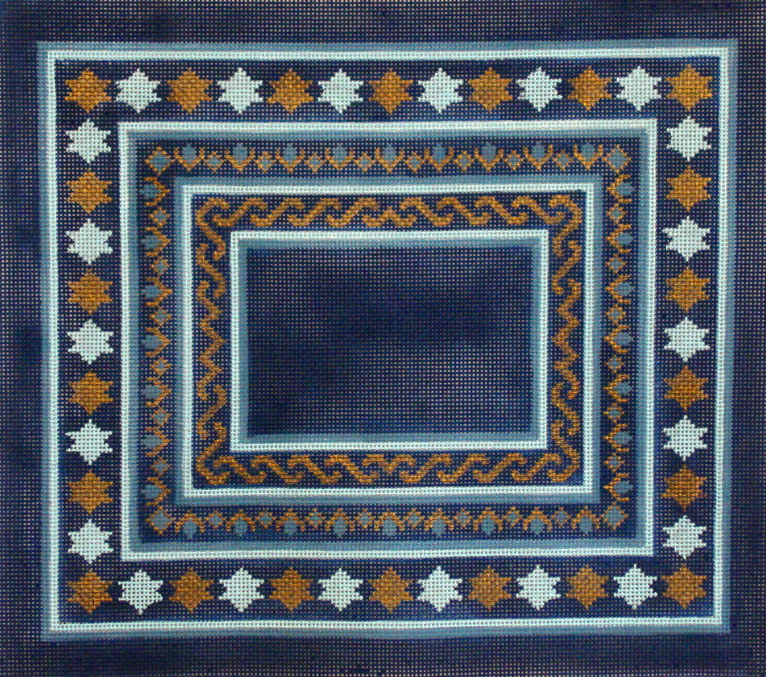Star of David, Blue/Gold (handpainted by Alice Peterson Star of David, Blue/Gold (handpainted by Alice Peterson