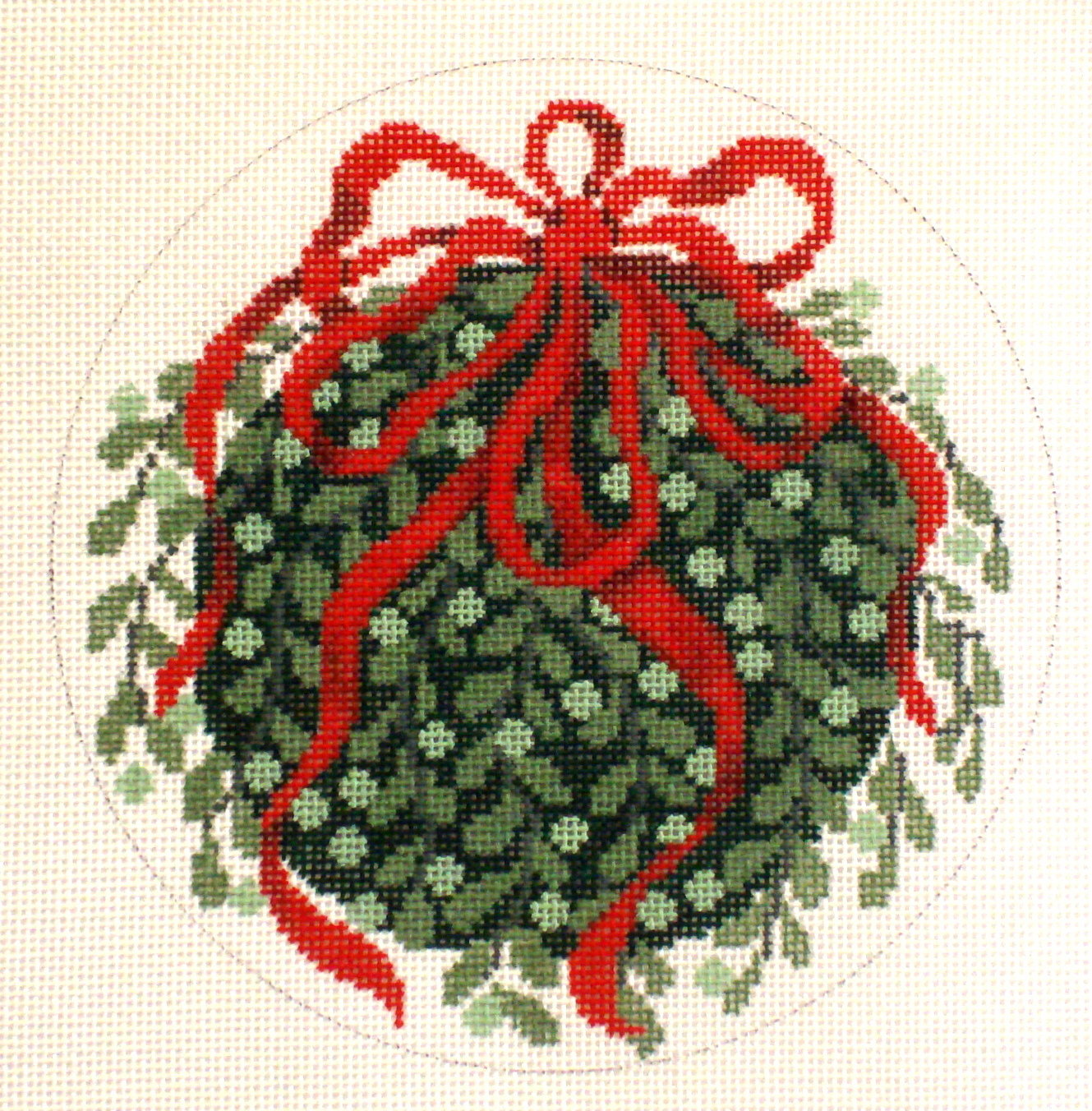 Kissing Ball (handpainted by Julia's Needlework Kissing Ball (handpainted by Julia's Needlework