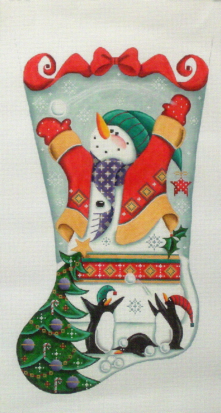 Snowmen and Penguins (handpainted by Rebecca Woods) Snowmen and Penguins (handpainted by Rebecca Woods)