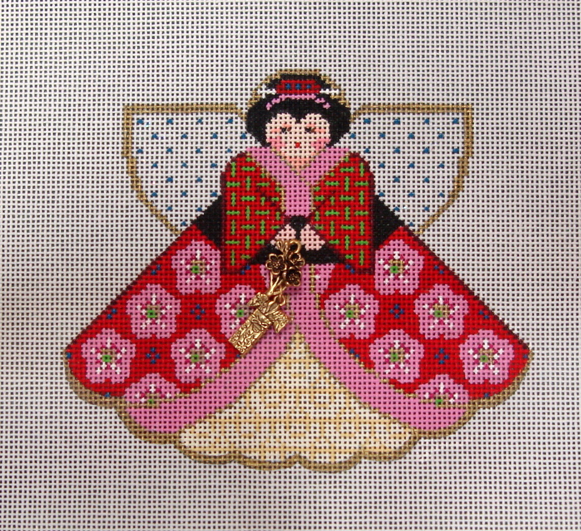 Geisha Girl (Angel with charms) (Handpainted by Painted Pony Designs) Geisha Girl (Angel with charms) (Handpainted by Painted Pony Designs)
