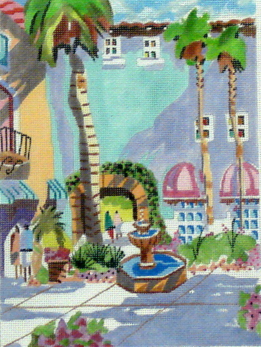 Via Parigi (Handpointed by Purple Palm Designs) Via Parigi (Handpointed by Purple Palm Designs)