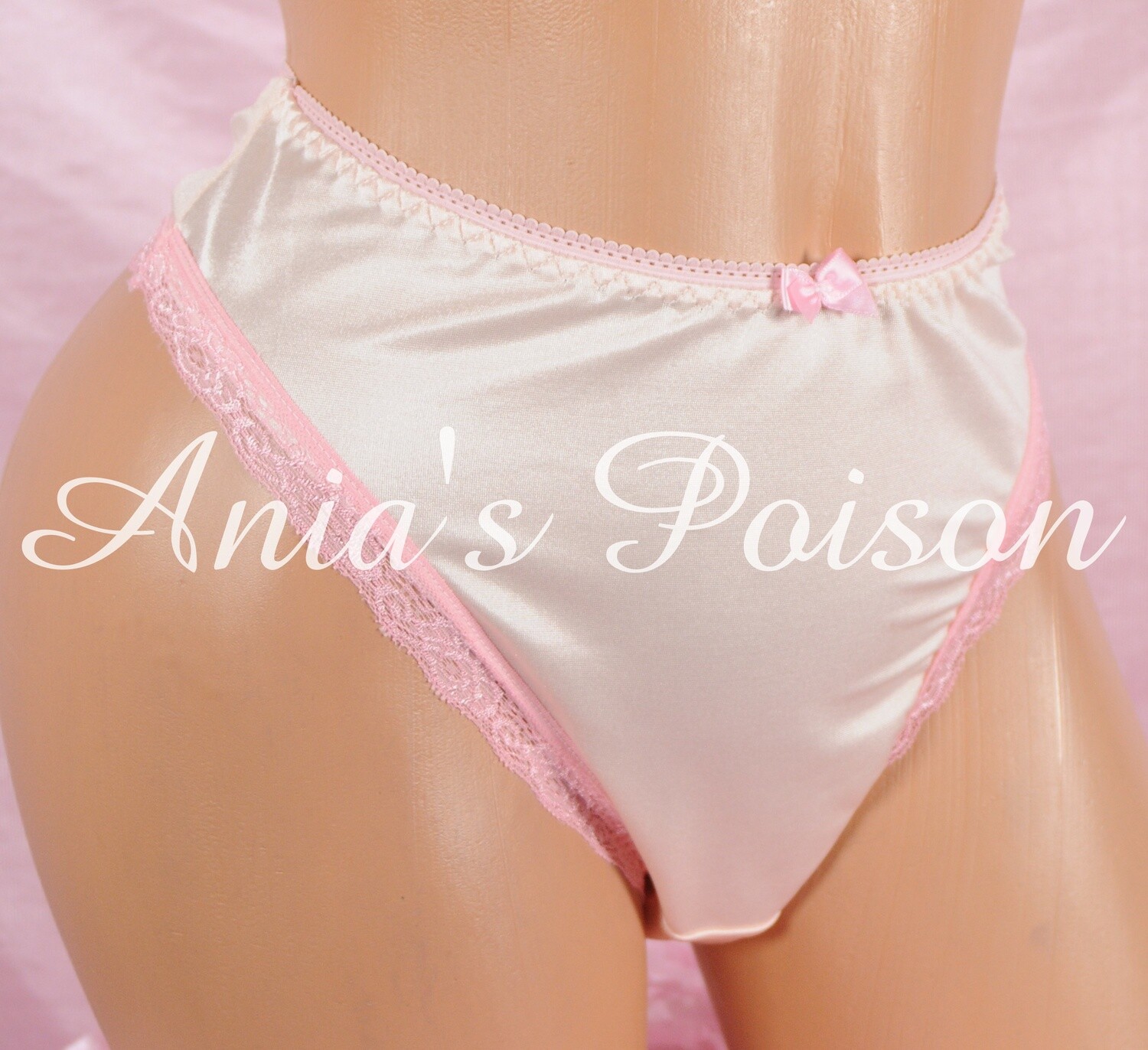 Amazing Truly Unisex Liquid Stretch Satin lace sides full cut bikini