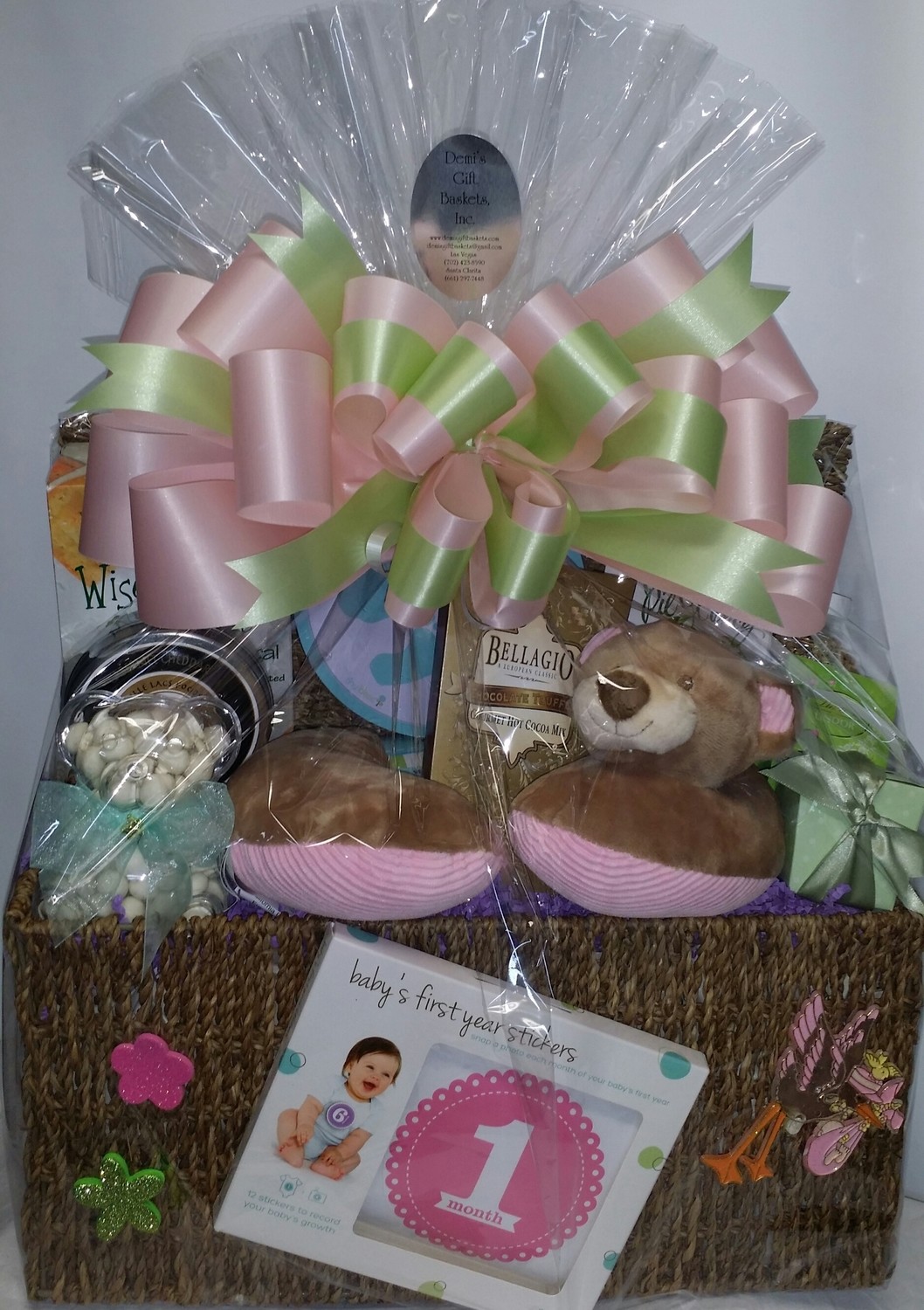 Large New Born Gift Basket Large New Born Gift Basket