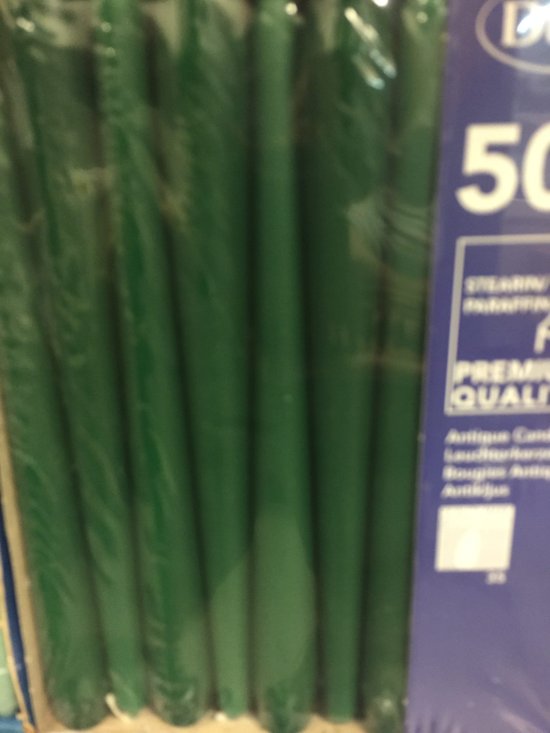 Duni kaarsen donker groen 50st Duni kaarsen donker groen 50st