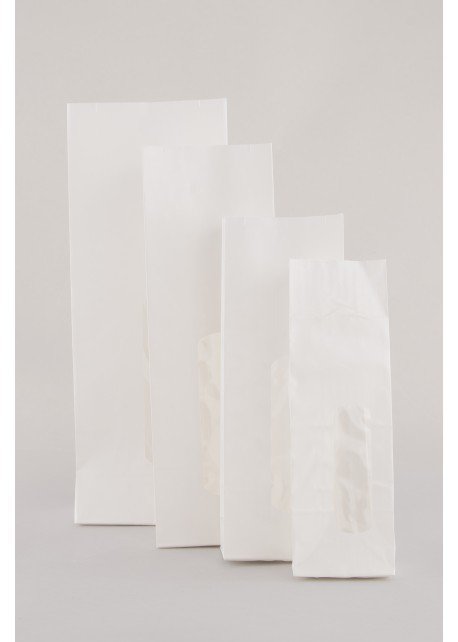 Inpakzak wit P10 H 46 br 17.5 inslag 11.5 cm ( 10kg / doos ) Inpakzak wit P10 H 46 br 17.5 inslag 11.5 cm ( 10kg / doos )
