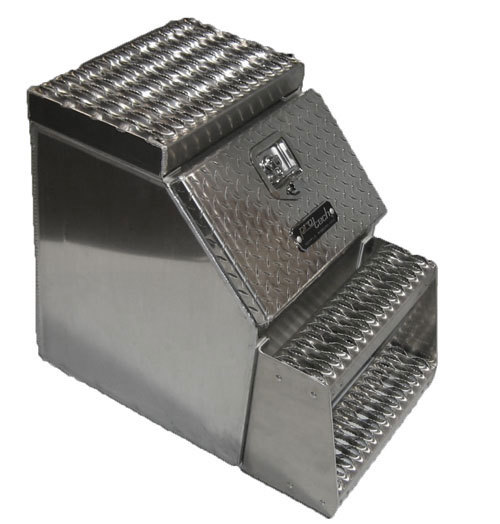 30 Inch Rugged Aluminum Step Tool Box Tool and Battery Boxes Truck