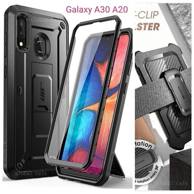 Case Samsung Galaxy A20 A30 Supcase PRO c/ Tapa Gancho c/ Mica Integrada Case Samsung Galaxy A20 A30 Supcase PRO c/ Tapa Gancho c/ Mica Integrada