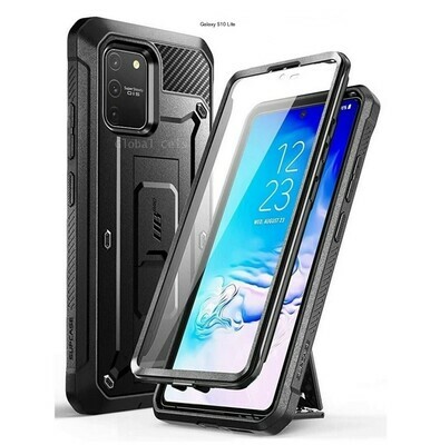 Case Protector Galaxy S10 Lite Extremo c/ Gancho Correa c/ Mica Integrada Case Protector Galaxy S10 Lite Extremo c/ Gancho Correa c/ Mica Integrada