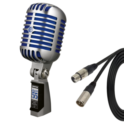 【6月優惠】Shure Super 55 microphone 連 3米 Canare XLR cable (Neutrik 頭) 【6月優惠】Shure Super 55 microphone 連 3米 Canare XLR cable (Neutrik 頭)