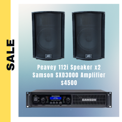 #特價套裝 Peavey 112i speaker + Samson SXD3000 amplfier #無保養 #特價套裝 Peavey 112i speaker + Samson SXD3000 amplfier #無保養