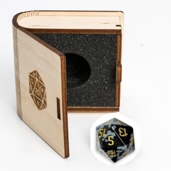 Gemstone Collectors Dice -Snowflake - D20 W20 Gemstone Collectors Dice -Snowflake - D20 W20