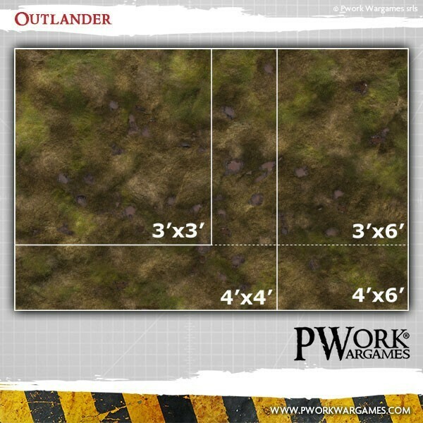 Sumpf Outlander - Spielmatte - P-Work-Wargames - 3'x3' Fuss Sumpf Outlander - Spielmatte - P-Work-Wargames - 3'x3' Fuss