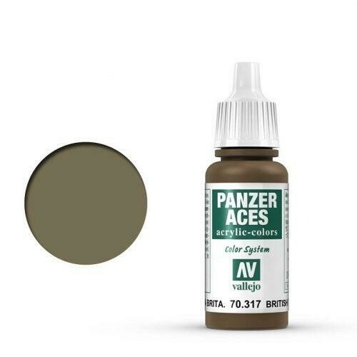 017 British Tankcrew 17 ml - Panzer Aces - Vallejo 017 British Tankcrew 17 ml - Panzer Aces - Vallejo