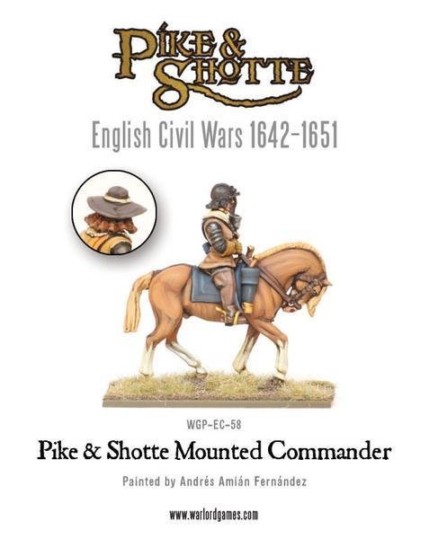 Pike & Shotte Mounted Commander - Pike & Shotte - Warlord Games Pike & Shotte Mounted Commander - Pike & Shotte - Warlord Games