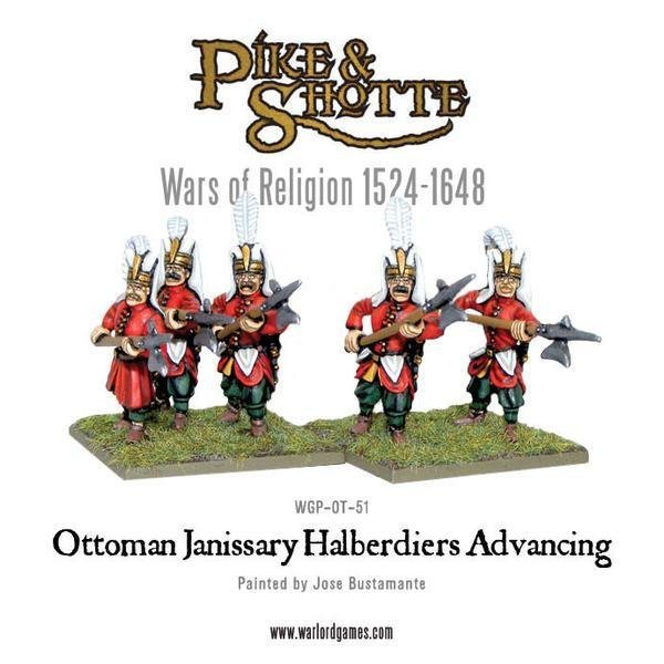 Ottoman Janissary Halberdiers Advancing - Pike & Shotte - Warlord Games Ottoman Janissary Halberdiers Advancing - Pike & Shotte - Warlord Games