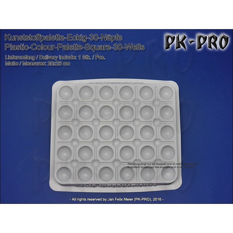 TS-Kunststoffpalette-Eckig-30-Näpfe-(20x23cm) - PK-Pro TS-Kunststoffpalette-Eckig-30-Näpfe-(20x23cm) - PK-Pro