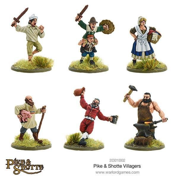 Villagers Dorfbewohner - Pike & Shotte - Warlord Games Villagers Dorfbewohner - Pike & Shotte - Warlord Games