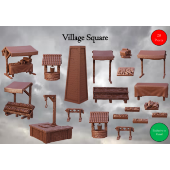 Village Square - Terrain Crate - Mantic Games Village Square - Terrain Crate - Mantic Games